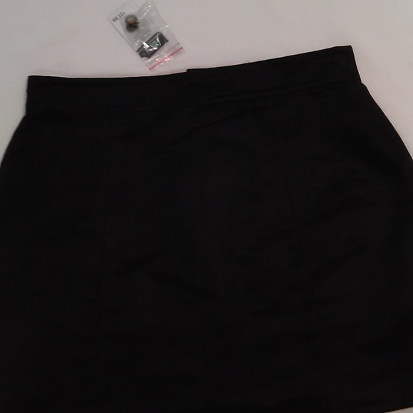 RUE 21 NWT Mock Suede Black Zipper Mini Skirt Med - Picture 6 of 6